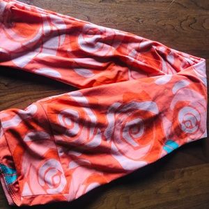 Orange Rose Leggings